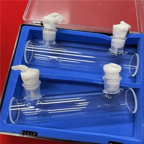 Customize Cylindrical Optical Clear Quartz Glass Cuvette Cell